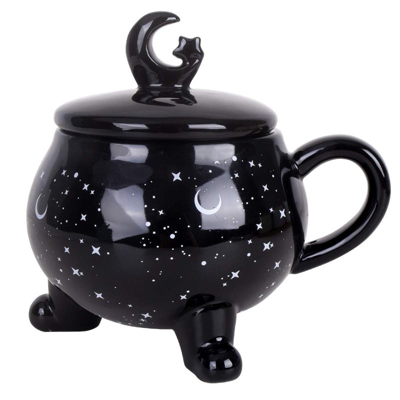 Vencer Moon Mugs Gift for Women,Halloween Coffee Mug Witchcraft Supplies,Halloween Witchy Mugs,Tea Cup,14 oz,Ceramic VCM-017 - Image 1